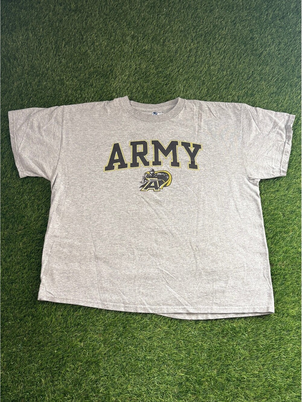 Steve & Barry's 2000s Gray Cotton Blend T-Shirt, Men's XL